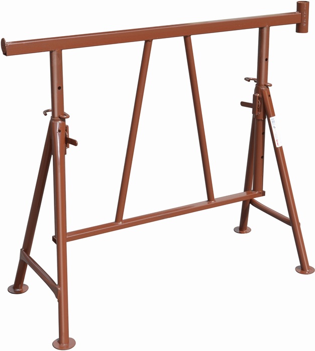 Stahlrohr-Gerüstbock,lack.B120xH75cm 75-130cm m.Pfostenhalterung MÜBA