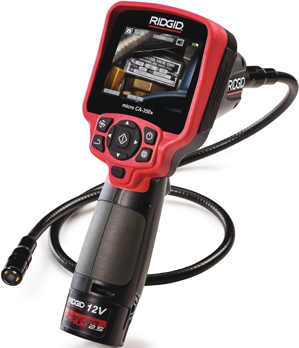 Akku-Inspektionskamera micro CA-350x 3,5 Zoll 320x240 17mm LED 4
