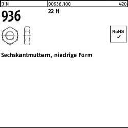 Sechskantmutter DIN 936 M14 22 H 100 Stück
