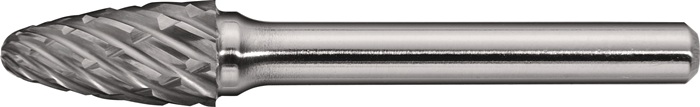 Frässtift RBF Special Steel D.6mm Kopf-L.18mm Schaft-D.6mm HM Verz.Kreuz TECWERK