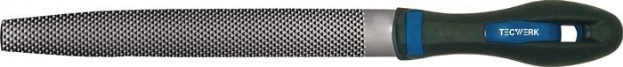 Kabinettraspel DIN 7263 D L.200mm Q.24x5mm Hieb 2 halbrd.2K-Ergo TECWERK