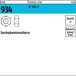 Sechskantmutter DIN 934 M2,3 A1/A2 500 Stück