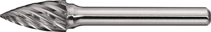 Frässtift SPG INOX D.6mm Kopf-L.16mm Schaft-D.6mm HM Verz.Normal,fein TECWERK