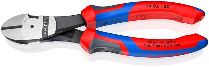 Kraftseitenschneider L.180mm pol.Form 0 Comfort-Griff KNIPEX