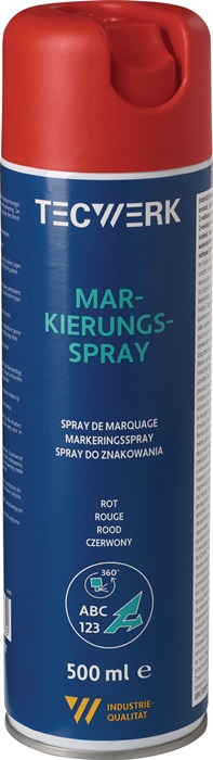 Markierungsspray rot 500ml Spraydose TECWERK