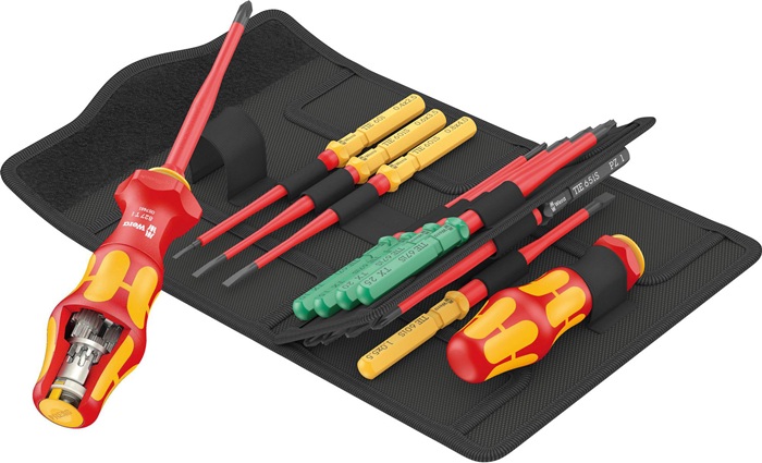 Schraubendrehersatz 16-tlg.Kraftform Kompakt Turbo i 1 Tool Finder WERA