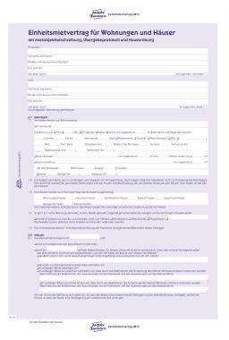 Avery Zweckform Mietvertrag 2873 A4 2x4Blatt 5 St./Pack.