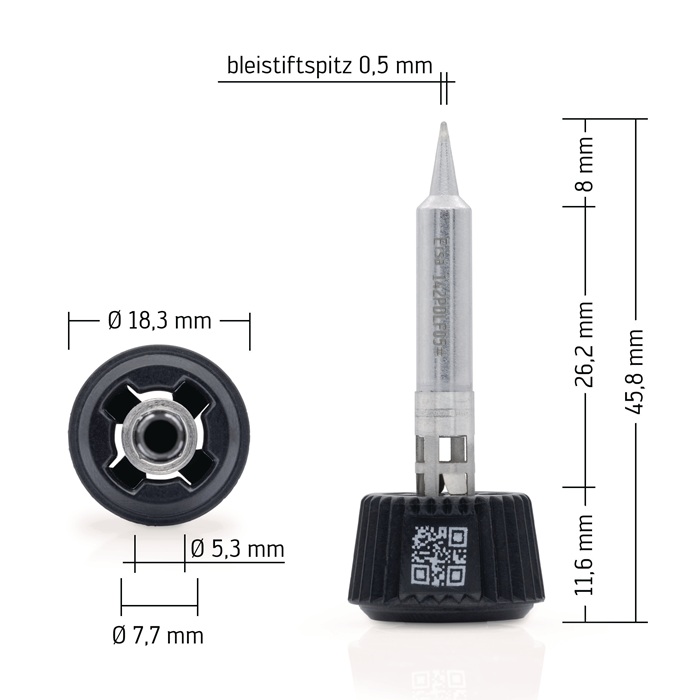Lötspitze bleistiftspitz B.0,5mm 0142PDLF05/SB ERSA