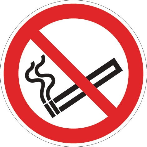 Verbotszeichen ASR A1.3/DIN EN ISO 7010 Rauchen verboten Ku.