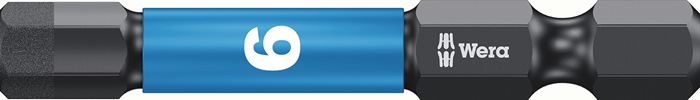 Bit 840/4 IMP DC 6mm L.50mm 1/4 Zoll E6,3 Impaktor,DC Box m.5 Bits WERA