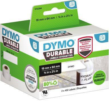 DYMO Etikett 2112284 19x64mm ws 2x450 St./Pack.