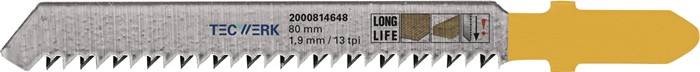 Stichsägeblatt Gesamt-L.80mm Zahnt.1,9mm S.1,27mm BIM 5 St./Karte TECWERK