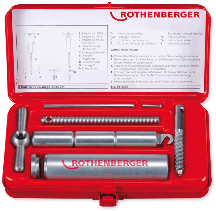 Kartuschenauszieher-Set 9-tlg. ROTHENBERGER