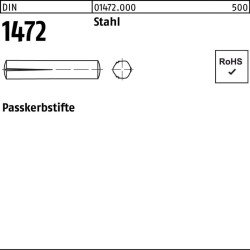 Paßkerbstift DIN 1472 5x 26 Stahl 100 Stück