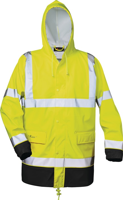 Warnschutz PU Regenjacke Manfred Gr.XL gelb/schwarz