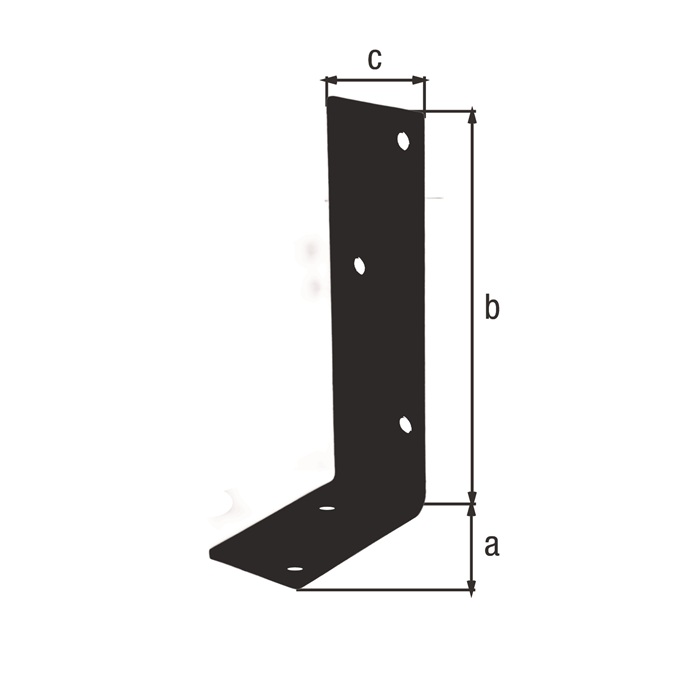 Balkenwinkel L140x75mm B.40mm ungleichschenklig STA