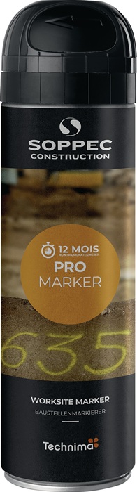 Baustellenmarkierspray Pro Marker schwarz 500ml Spraydose SOPPEC