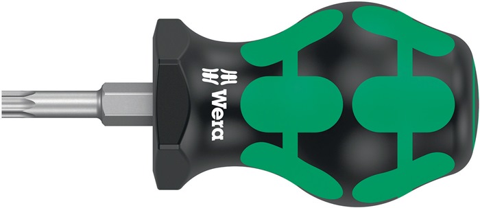 Schraubendreher 367 TORX® Stubby Gr.T 25 Klingen-L.25mm 2K-Griff Rundkl.WERA