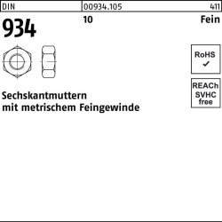 Sechskantmutter DIN 934 M18x 1,5 10 100 Stück