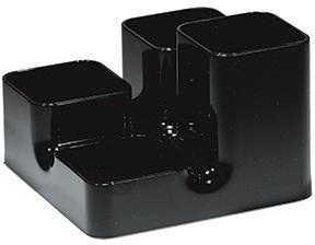 arlac Multiköcher Uni-Buttler 23401 13x9x13cm 4Fächer PS schwarz
