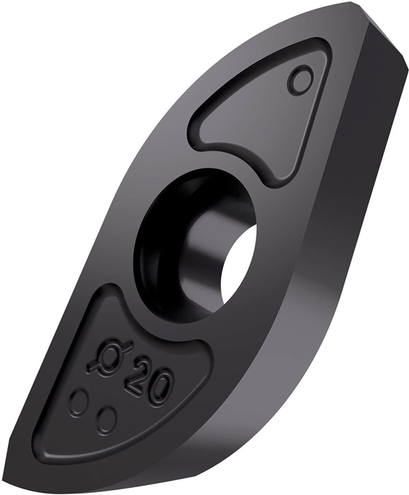 Fräswendeschneidplatte ISO ZP 32ER-FM:M8310 Bohrungs-D. 5,9mm PVD beschichtet