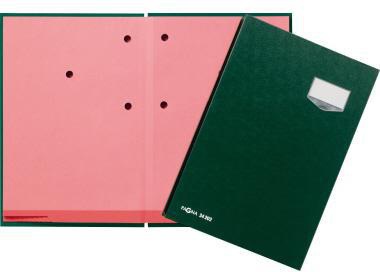 PAGNA Unterschriftenmappe de Luxe 24202-03 20Fächer Pappe grün