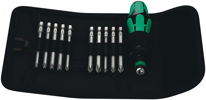 Bitsatz Kraftform Kompakt 41 11teilig Handhalter/10Bits L.89mm Wera