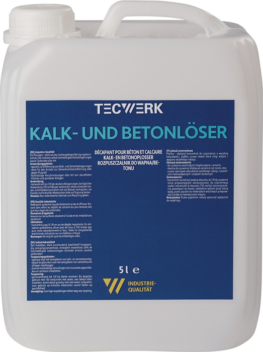 Kalk-/Betonlöser 5l Kanister TECWERK