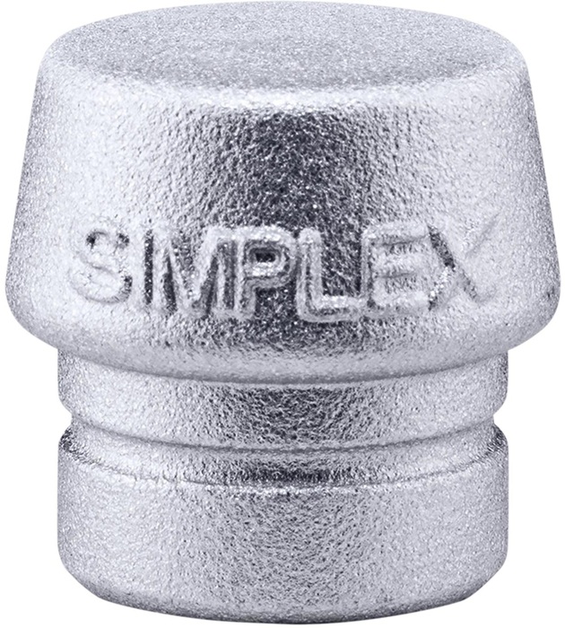 Schonhammerkopf SIMPLEX Kopf-Ø 40mm Weichmetall silber hart HALDER