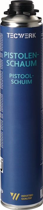 1K-Pistolenschaum 750ml B2 champagner o.Einw.-Handsch.Dose TECWERK