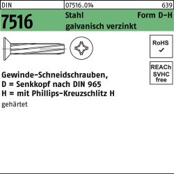 Gewindeschneidschraube DIN 7516 SEKO PH DM 5x25-H Stahl galv.verz. 500St.