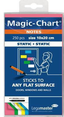 Legamaster Flipchartnotizen Magic Chart 7-159494 sort. 250 St./Pack.