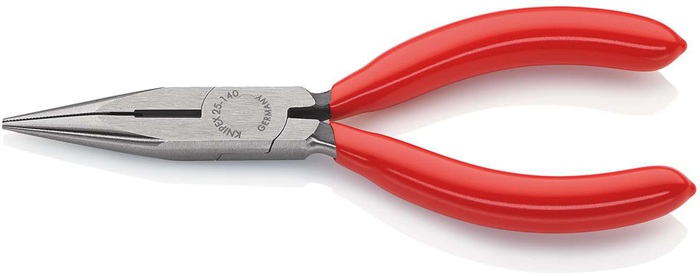 Flachrundzange L.140mm flach/rund ger.pol.Ku.-Überzug KNIPEX