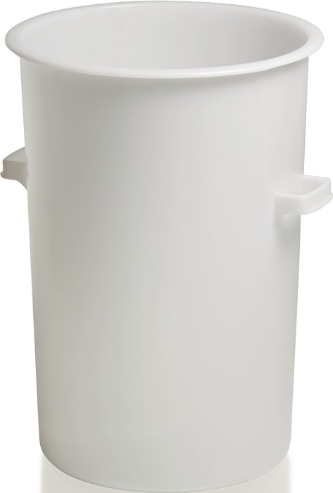 Kunststoffbehälter rd.110l HD-PE weiß D515xH733mm m.Außengriff CRAEMER