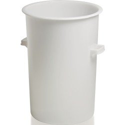 Kunststoffbehälter rd.110l HD-PE weiß D515xH733mm m.Außengriff CRAEMER