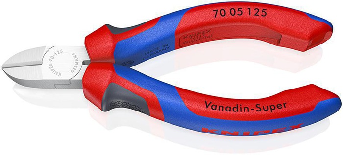 Seitenschneider L.125mm Kopf verchr.Comfort-Griff KNIPEX