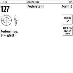 Federring DIN 127 B 30 Federstahl 50 Stück