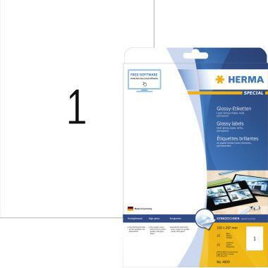 HERMA Etikett Special 4909 210x297mm weiß 25 St./Pack.