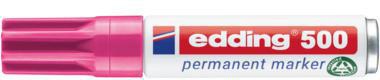 edding Permanentmarker 500 4-500009 2-7mm nachfüllbar Keilspitze rosa