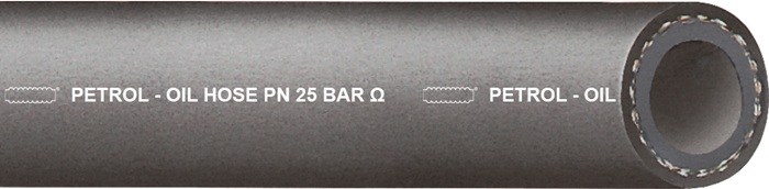 Öl- u.Benzinschlauch PETROL-OIL ID 16mm Wandst.4,5mm L.50m TEGUMA