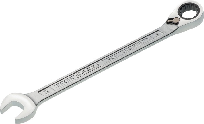 Maulringratschenschlüssel 606 SW 13mm L.193,2mm umschaltbar,Rings.15Grad HAZET