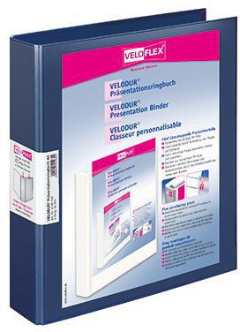 Veloflex Präsentationsringbuch VELODUR 1143150 A4 2-Rg 25mm blau