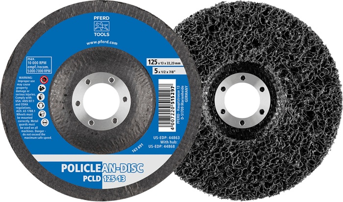 Grobreinigungsscheibe POLICLEAN Ø125x13mm Bohr.22,23mm PFERD