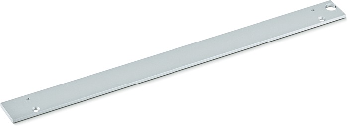 Montageplatte f.f.E-Gleitschiene BG silber GEZE