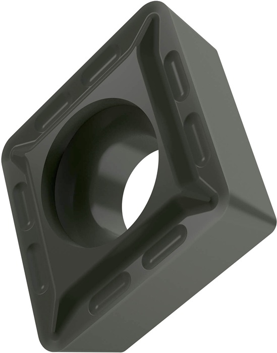 Drehwendeschneidplatte ISO CCMT 080304E-FF2:TT010 Bohrungs-D. 3,4mm Farbe Grau