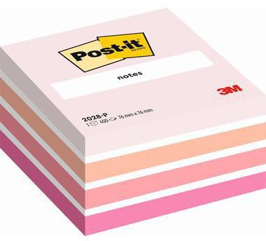 Post-it Haftnotizwürfel 2028P 76x45x76mm 450Blatt pastellpink