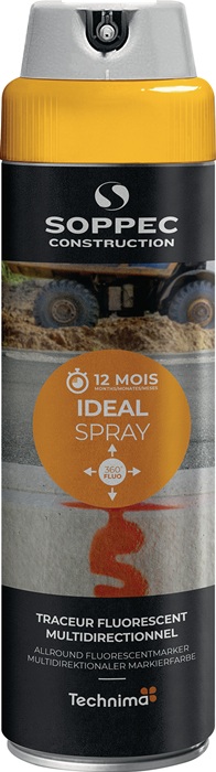 Markierungsspray IDEAL neonorange 500ml Spraydose SOPPEC