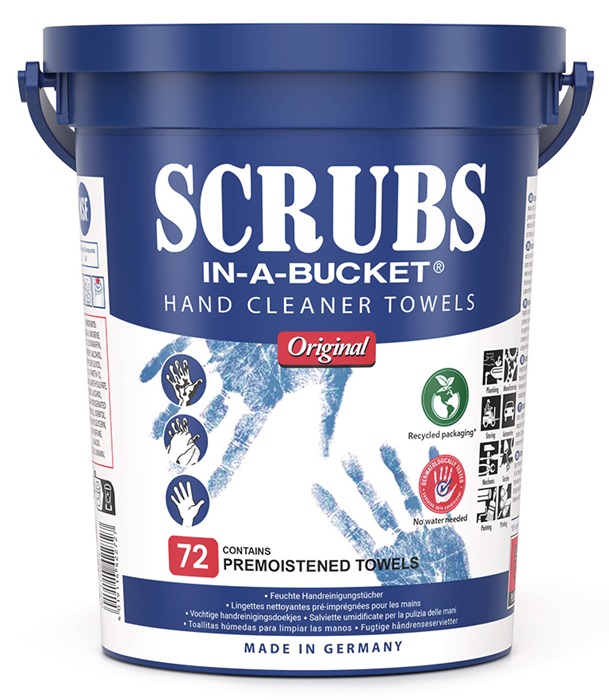 Handreinigungstuch Scrubs o.Eins.v.Wasser 72 St.Eimer SCRUBS