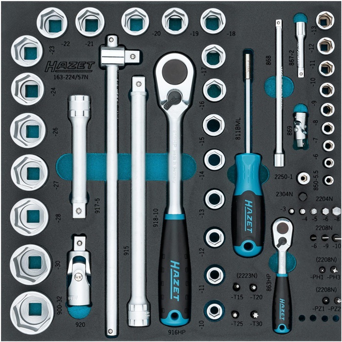 Werkzeugmodul 163-224/57N 57-tlg.2/3 (344x342 mm)
