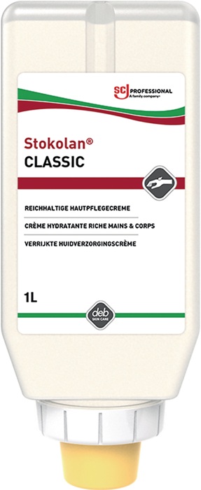 Hautpflegecreme Stokolan® Classic 1l leicht parfümiert Softflasche